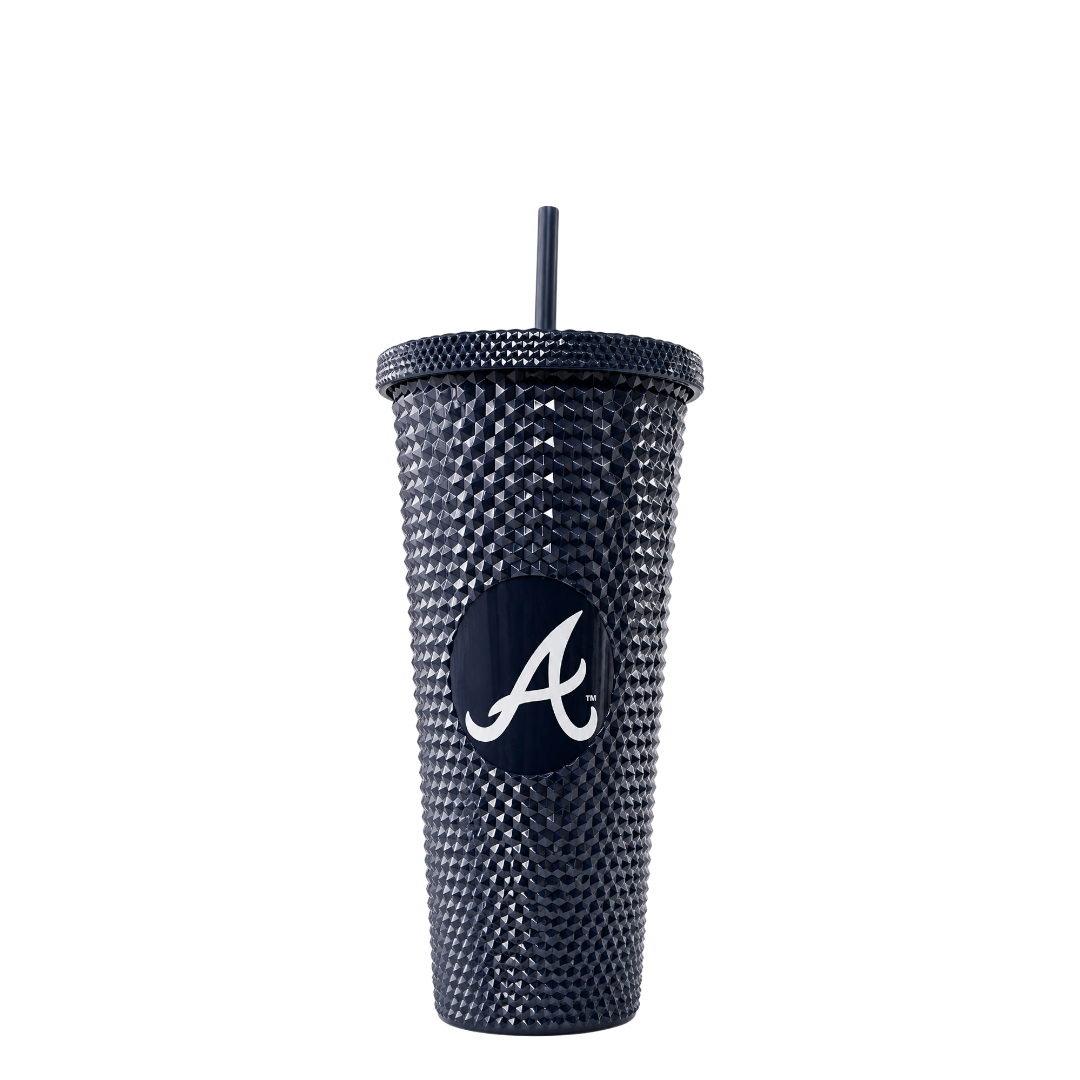 Navy Blue Braves Tumbler
