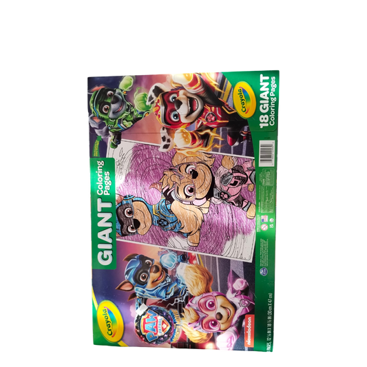 Crayola 18 Giant coloring pages-Trolls-7, star wars-3, Paw patrol 6. (total 16)