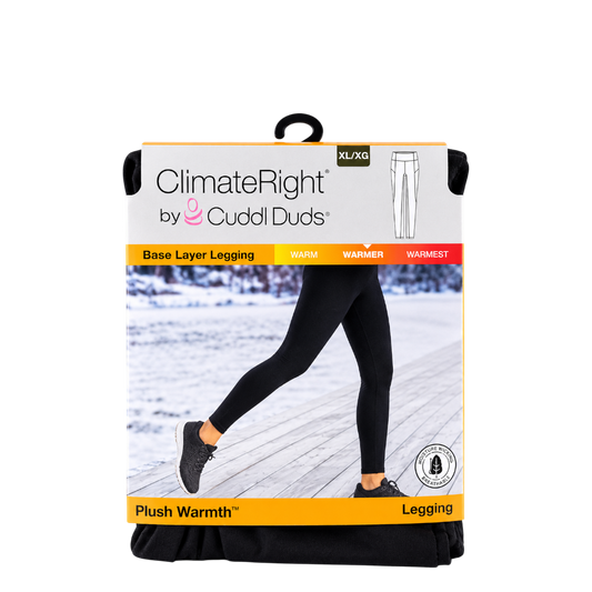Climate Right Black base Layer Leggings Size XL - 50216