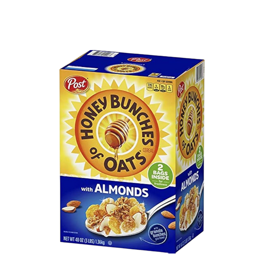 Honey Bunches of Oats with Almonds Cereal - 2 Bags, 1.36 kg
