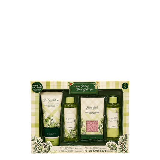Bloomfiled Stress Relief Bath Gift Set- 4PC -CK23