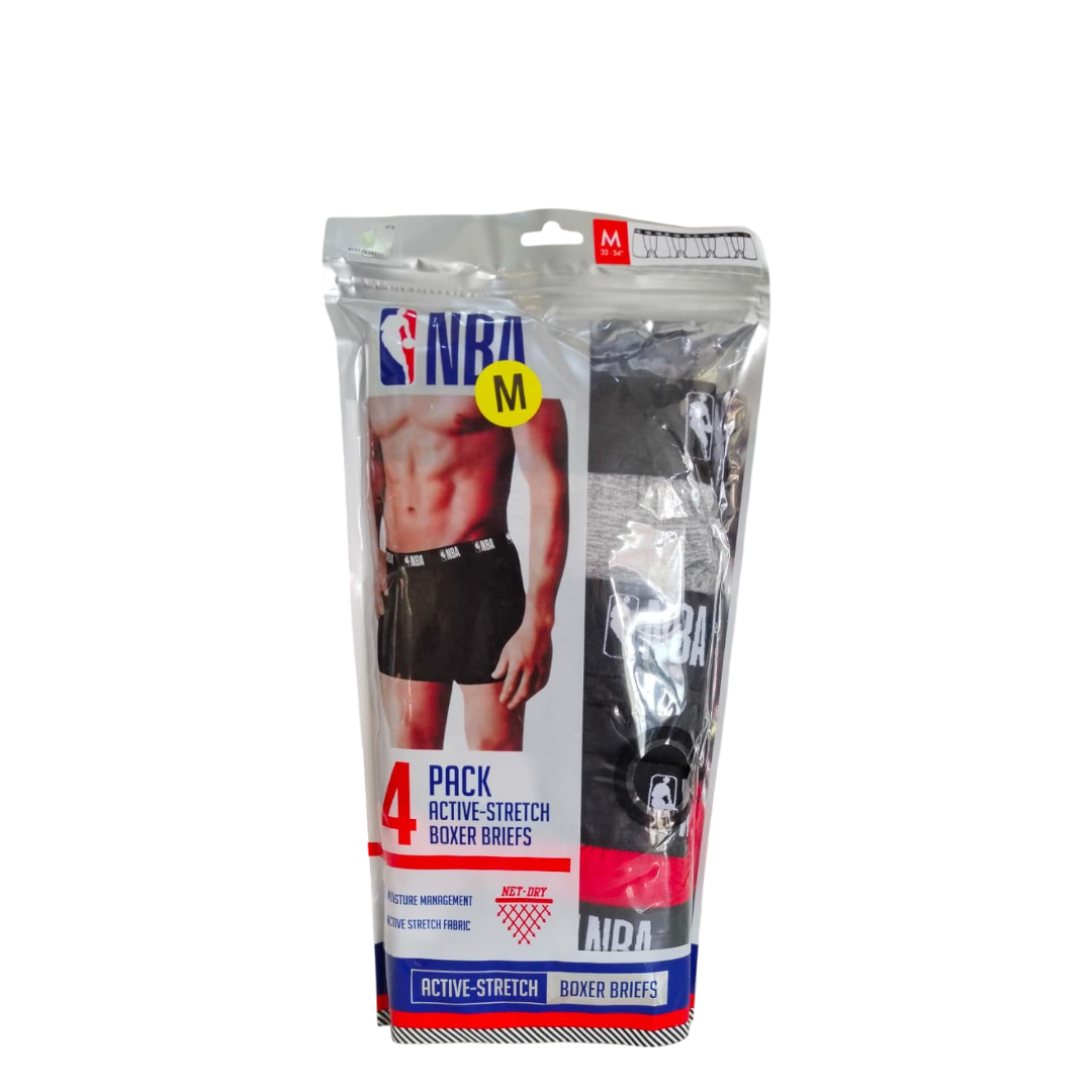 NBA boxer briefs- 4 pack-M