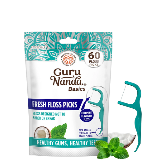 Guru Nanda Fresh Floss Picks - 60 Count