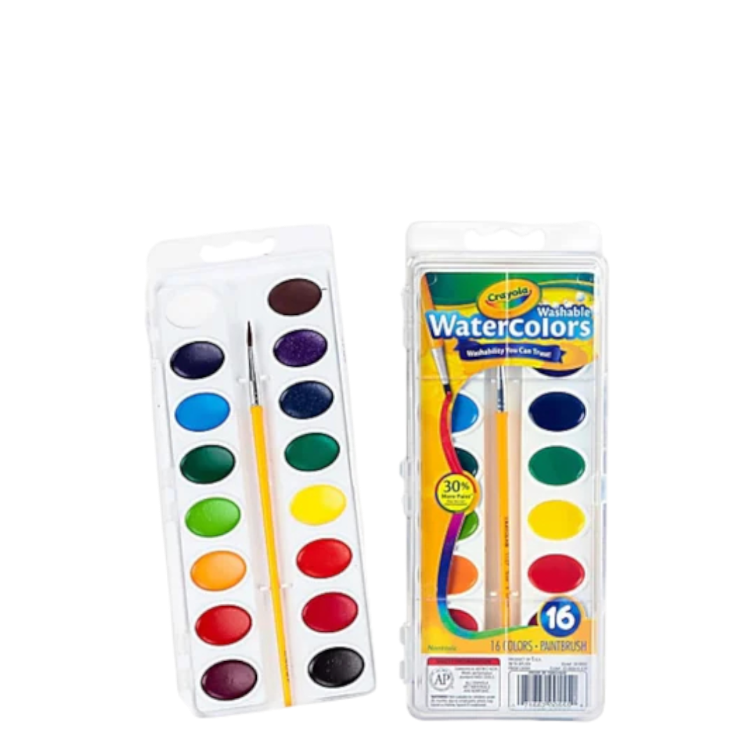 Crayola Washable Watercolors - 16 Count