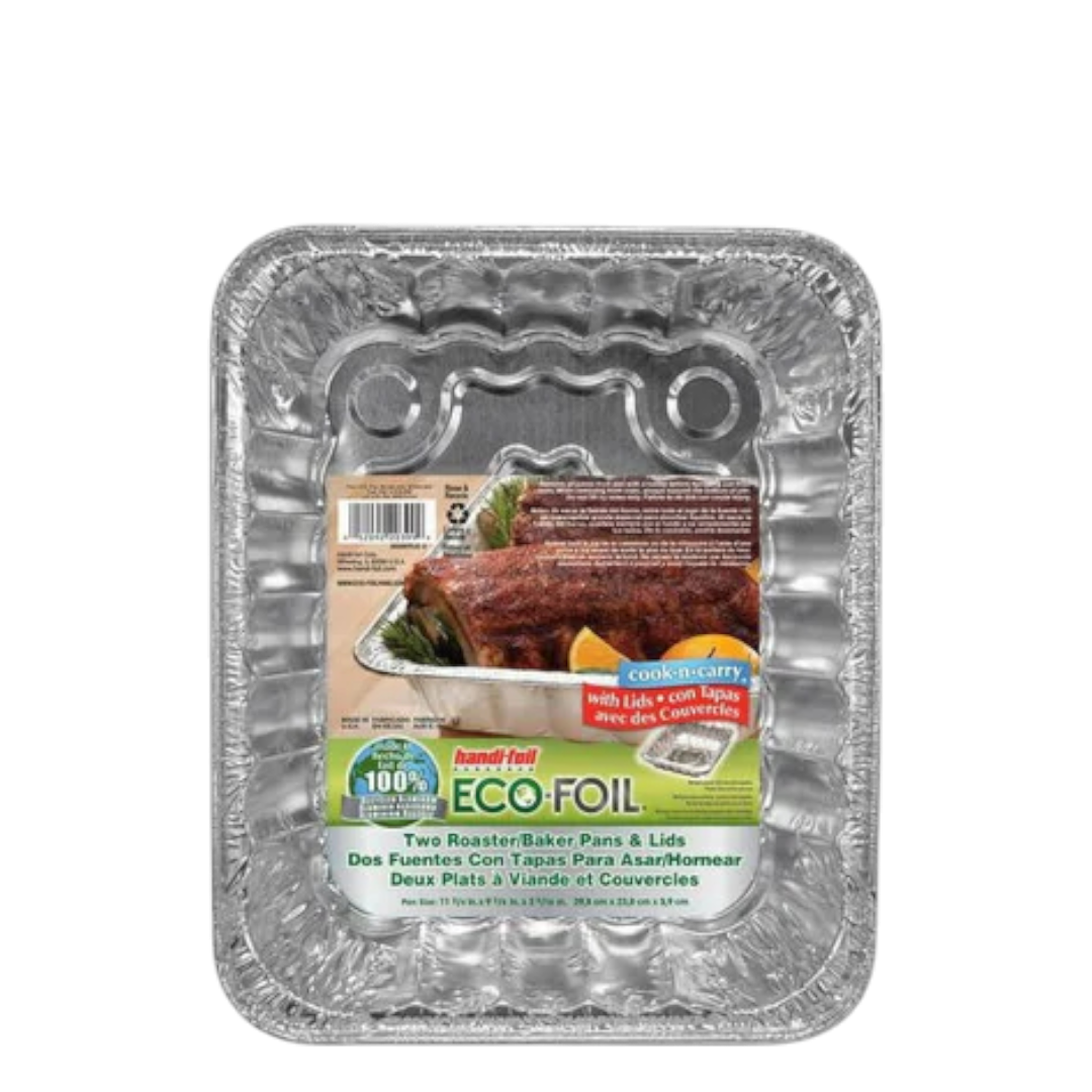 ECO Foil Half Size Deep Steam Table Pans - Set of 5