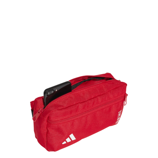 Adidas mens running waist bag - scarlet/red