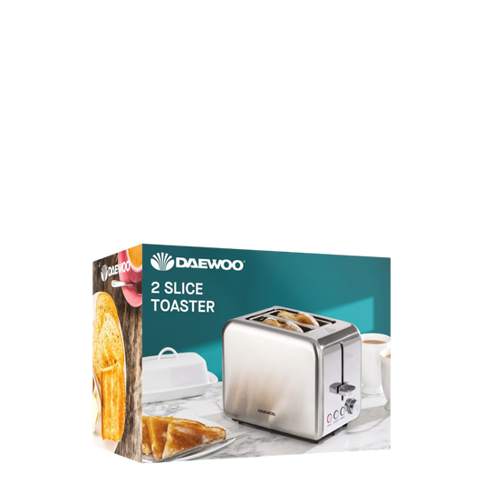 Daewoo electrical essentials 2 slice toaster - black