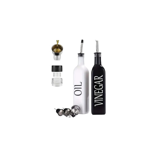 2 Set Oil and Vinegar Dispensers - Black