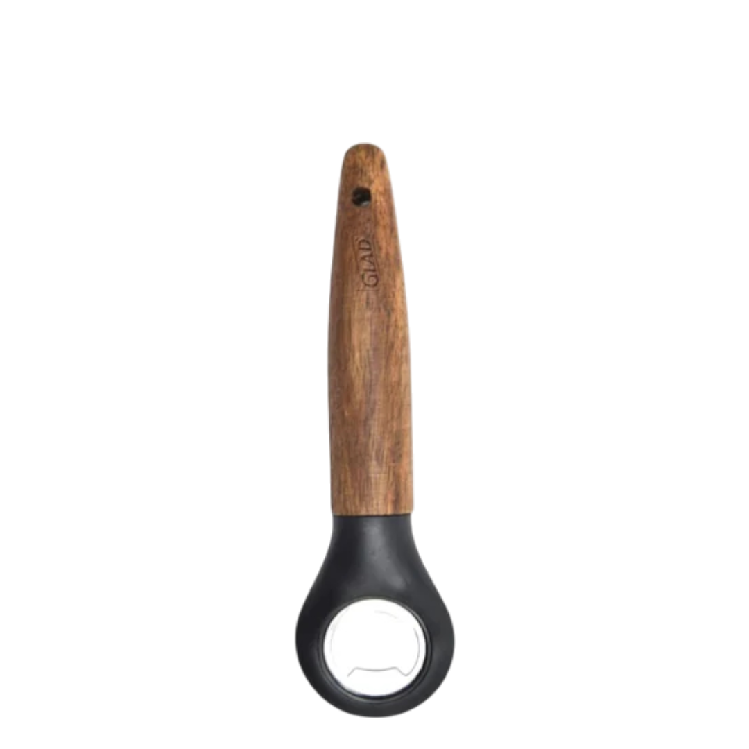Glad Bottle Opener - Acacia Wood Handle
