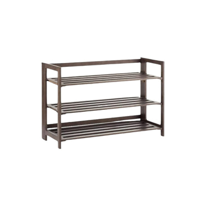 3-Tier Folding Shoe Rack Mocha