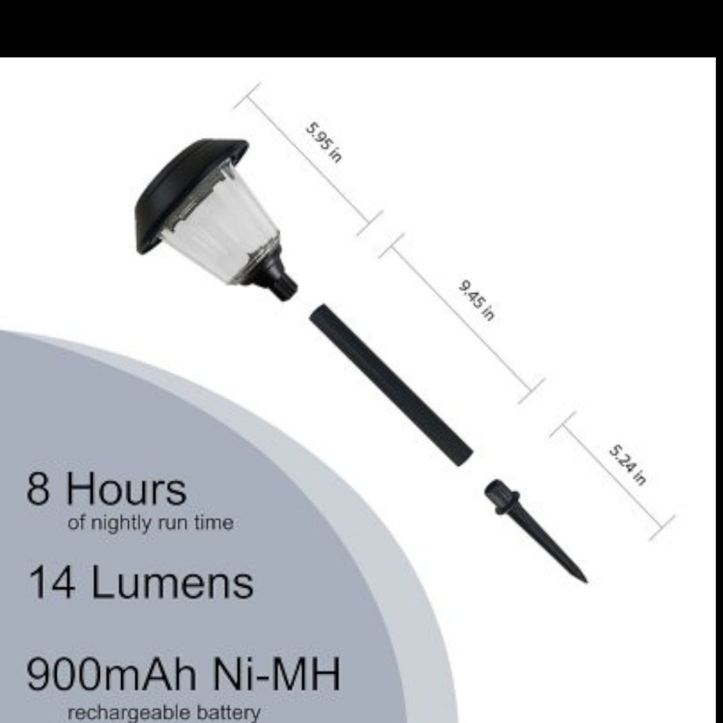 Member's Mark LED Solar Pathway Lights - 4 Pack