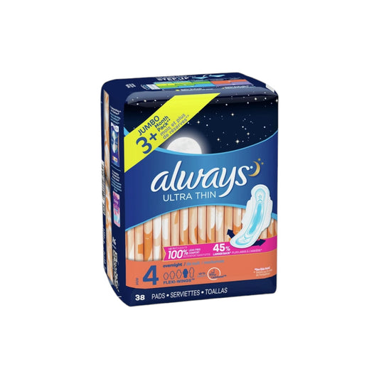 Always Ultra Thin Advanced Overnight - 38 Count