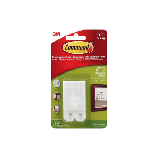 3M Command Strips - 5.4 Kg, 4 Pack