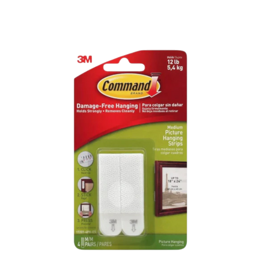 3M Command Strips - 5.4 Kg, 4 Pack