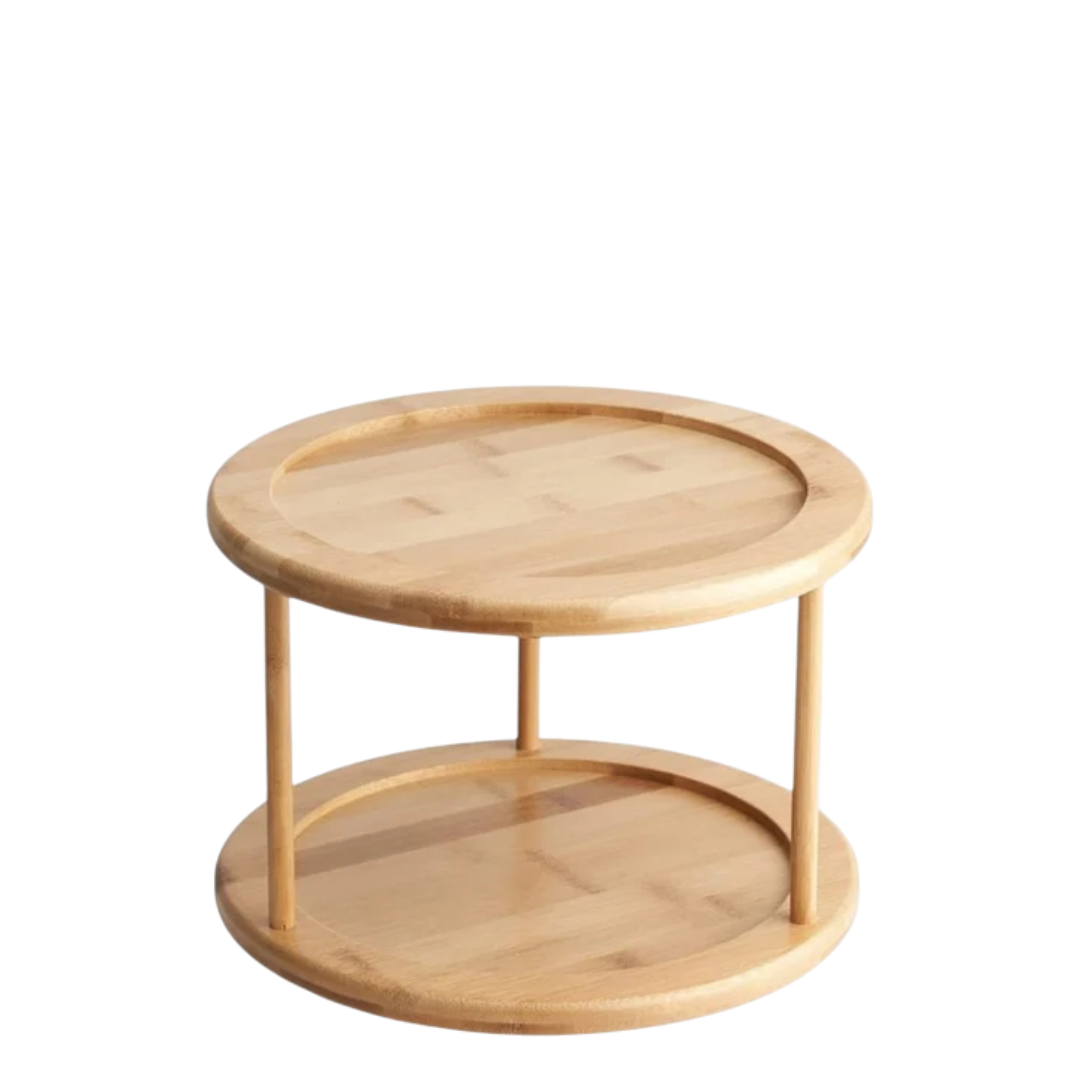 Bamboo Rotating Spice Rack