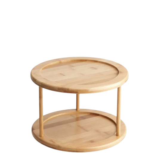 Bamboo Rotating Spice Rack