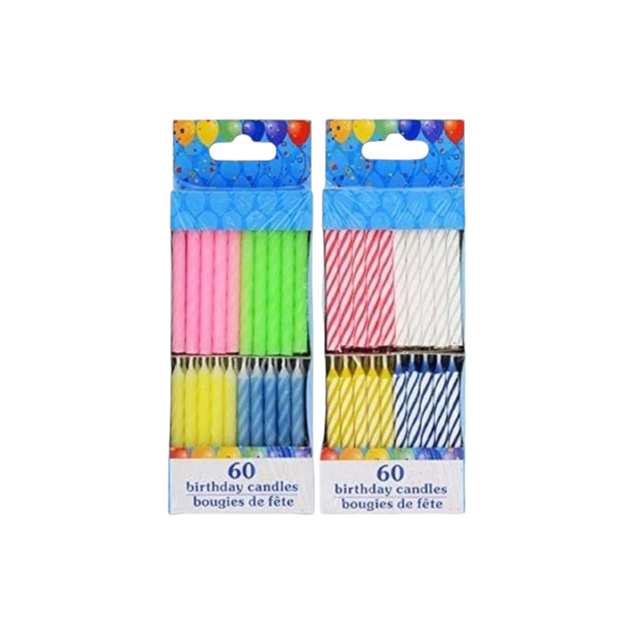 Birthday Candles, 60-ct. Packs