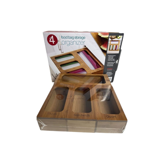 Bamboo Food Bags Organizers - Set of 4