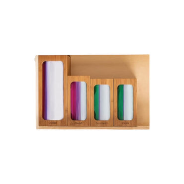 Bamboo Food Bags Organizers - Set of 4