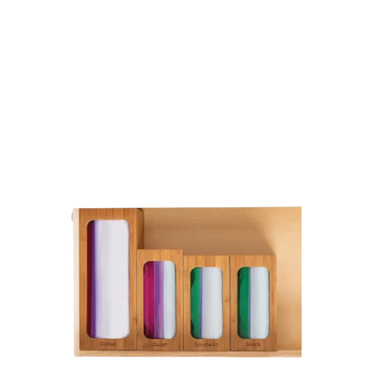 Bamboo Food Bags Organizers - Set of 4