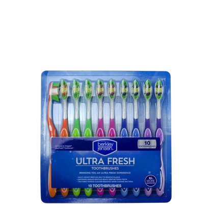 Berkley Jensen Ultra Fresh Toothbrush - 10 Pack
