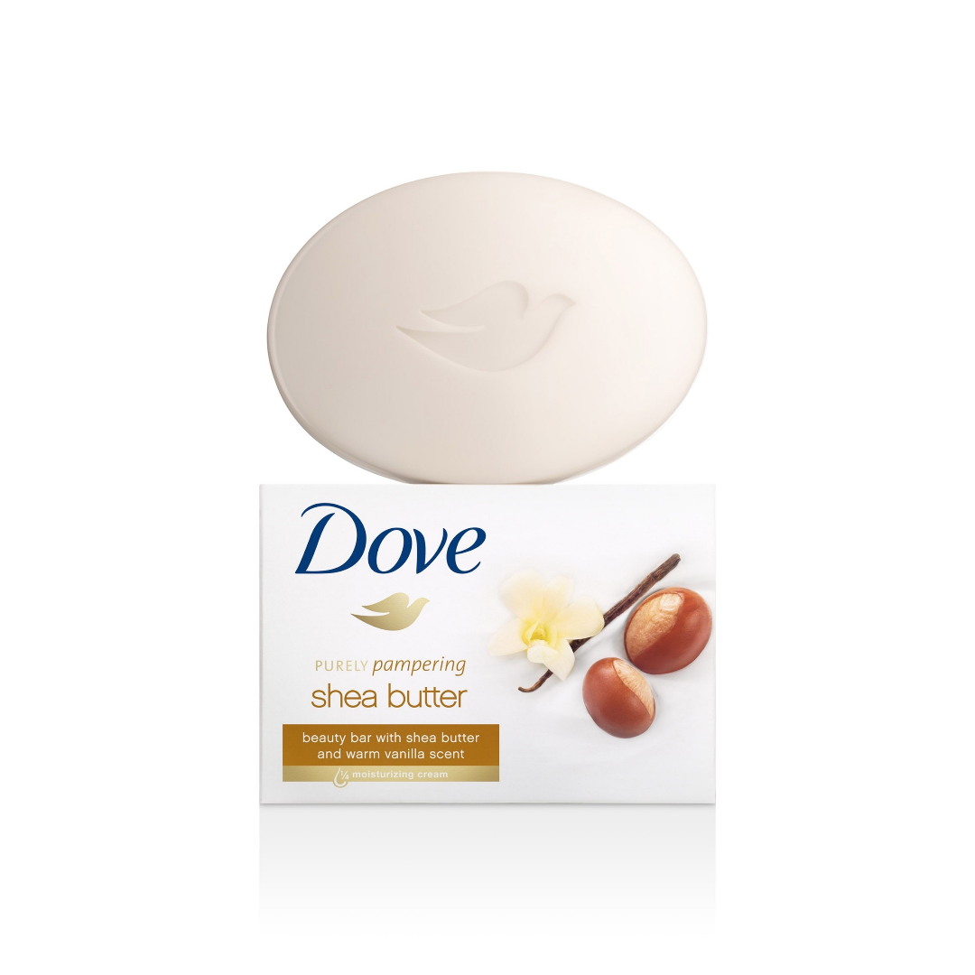 Dove Beauty Bar Bath Soap Moisturizing Gentle All Skin Shea Butter