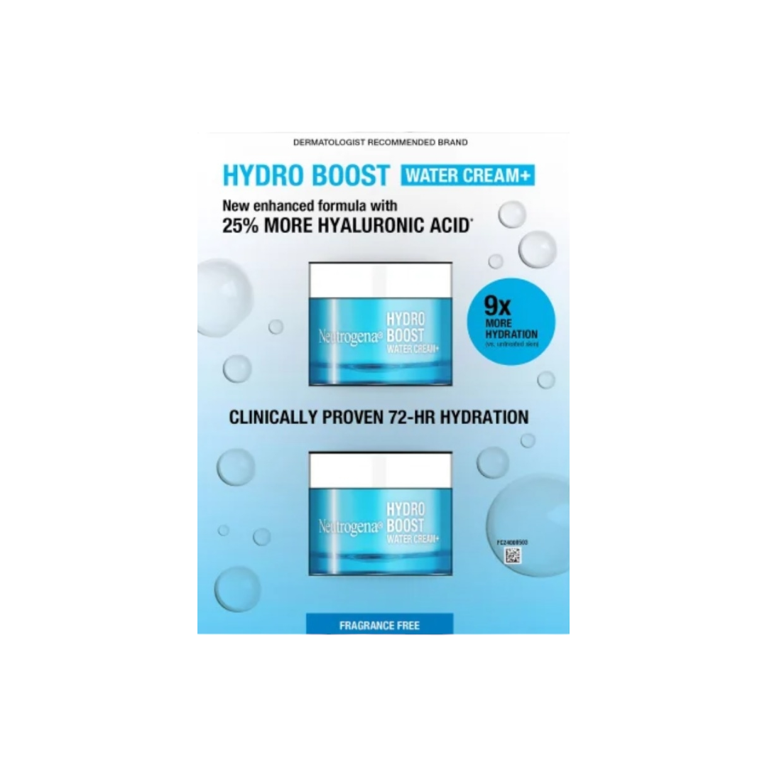 Neutrogena Hydro Boost Water Cream - 50 ml ea., 2-pack