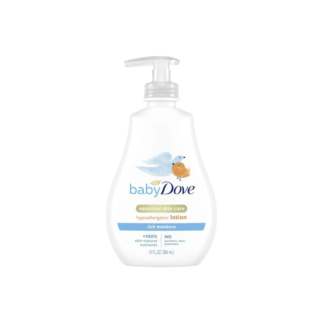 Dove Baby Rich Moisture Hypoallergenic Lotion Newborn Sensitive Skin - 384 ml