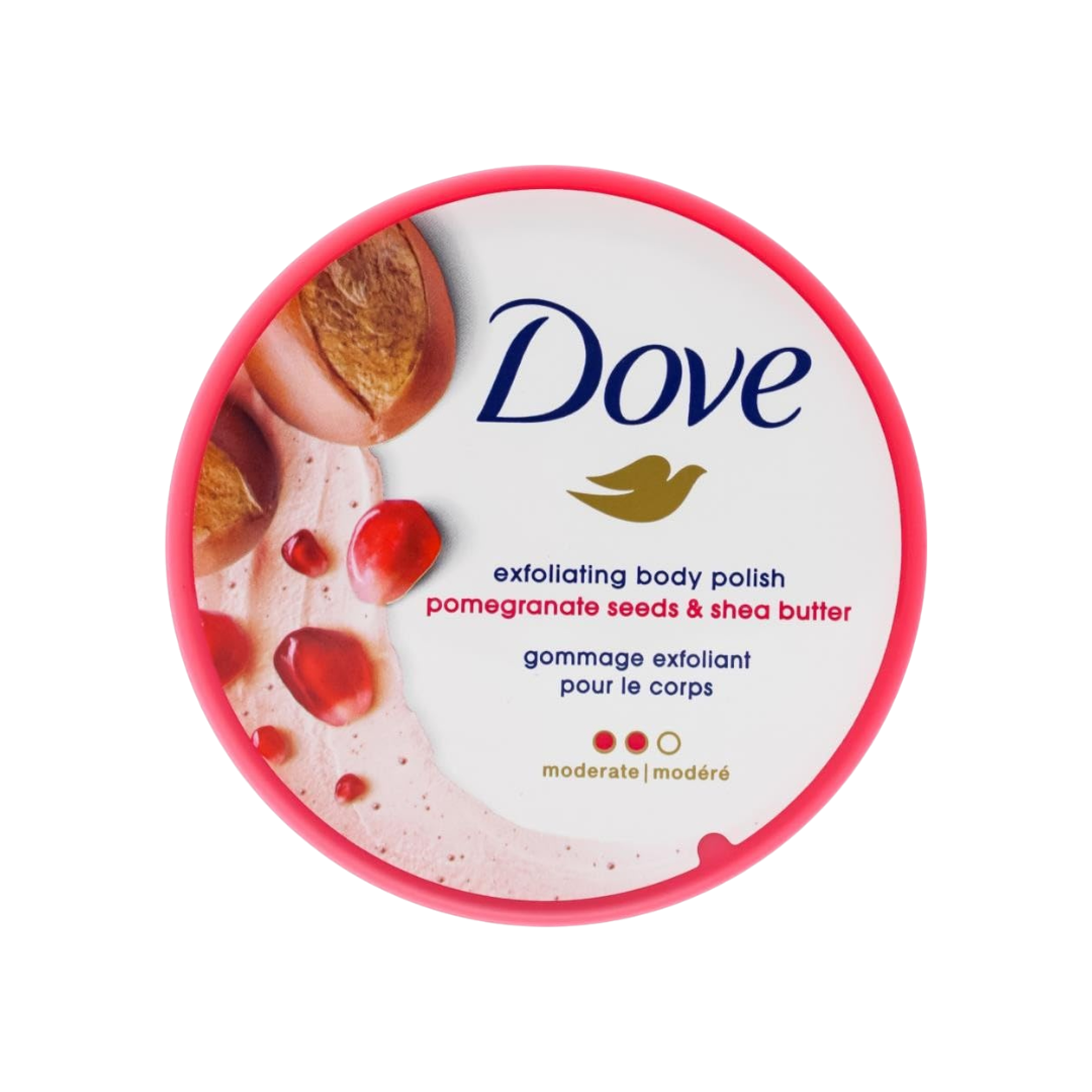 Dove Exfoliating Body Polish Pomegranate Seeds & Shea Butter Exfoliating Body Scrub