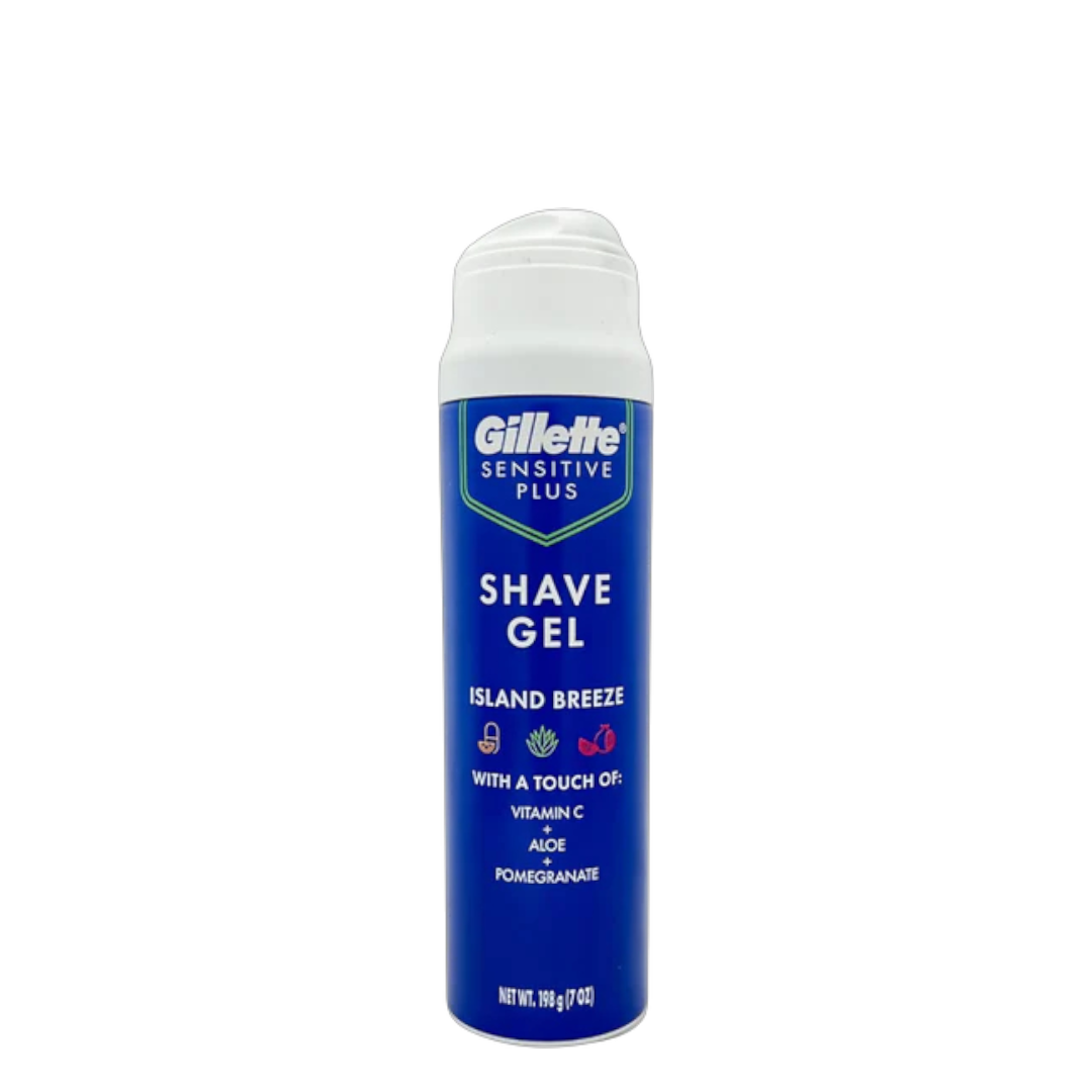 Gillette Sensitive Plus Island Breeze Shave Gel 7 oz