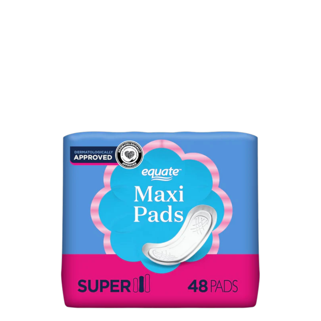Equate Maxi Pads - Super 48 Count