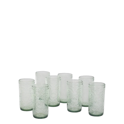 Green Tritan Tumbler Set  - 8 Pieces