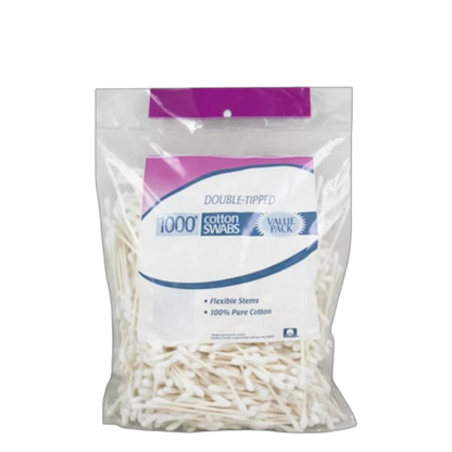 Doubled Tipped Cotton Swabs - 1000 Count