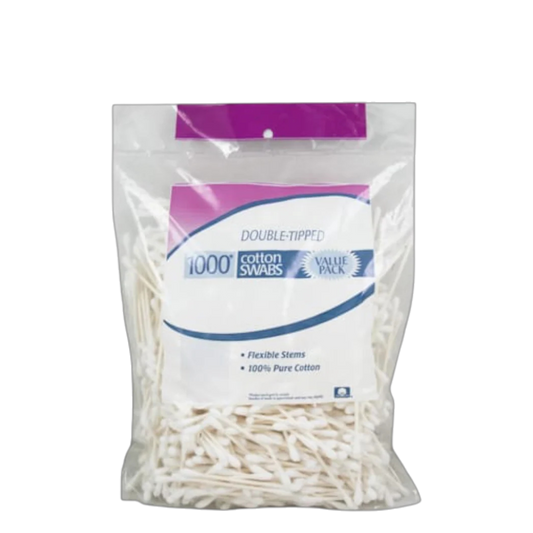 Doubled Tipped Cotton Swabs - 1000 Count