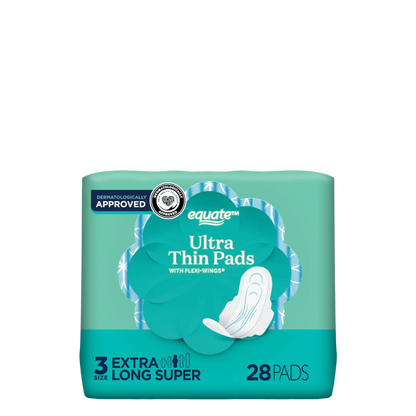 Equate Ultra Thin Pads - 28 Count