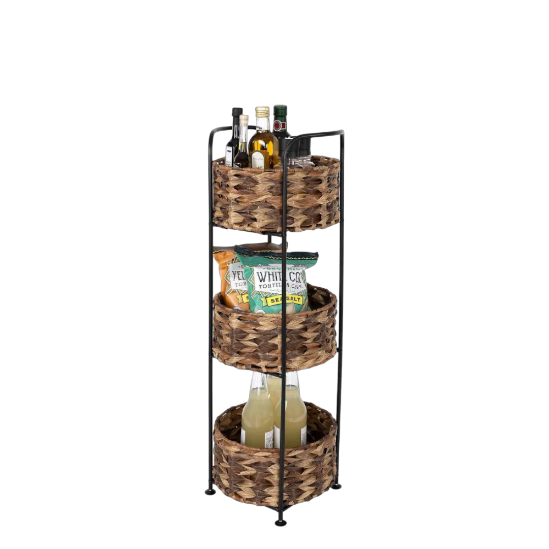 Seville Classic Home  3 Tier Storage Basket