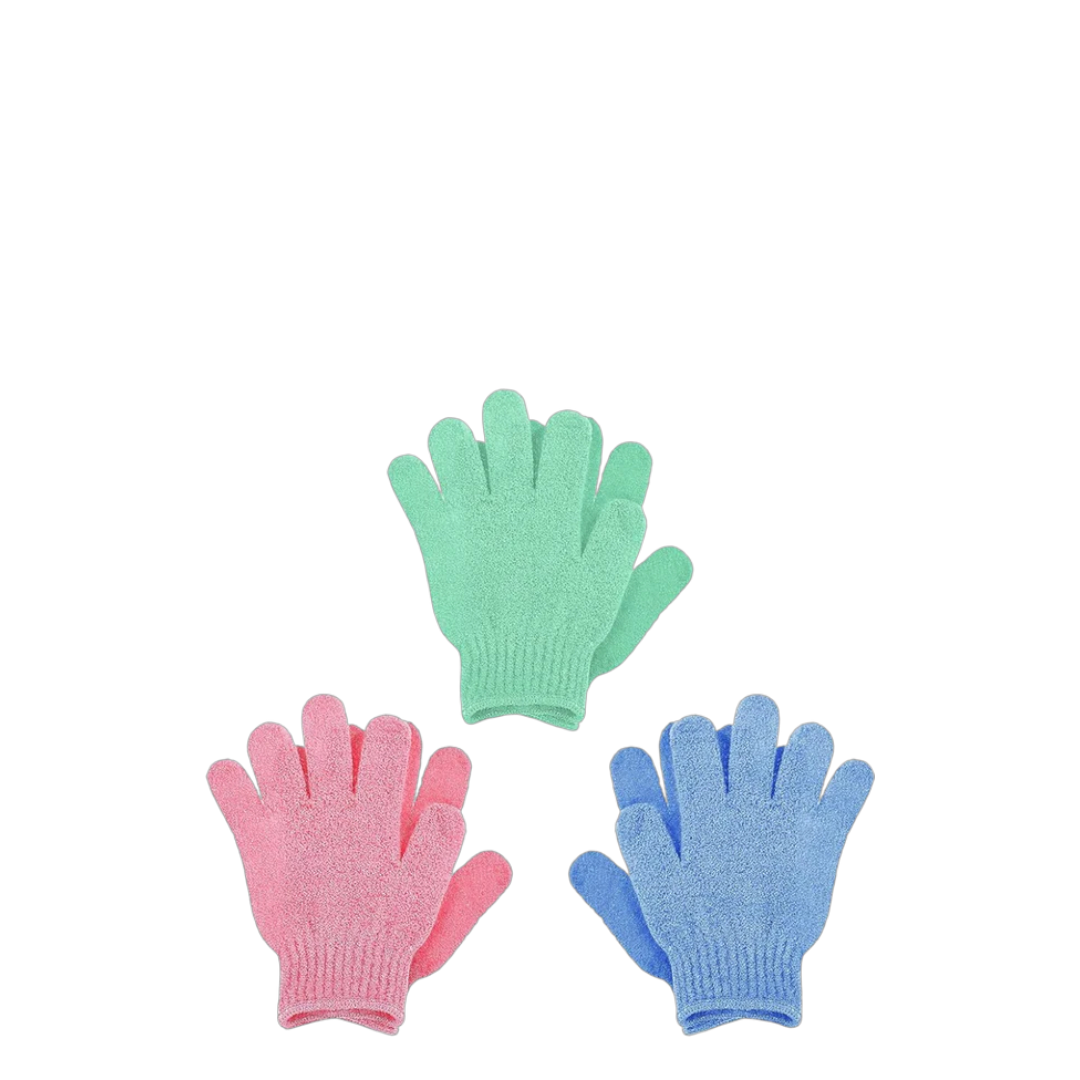 Love Beauty  Exfoliating Bath & Shower Gloves - 3 Pairs