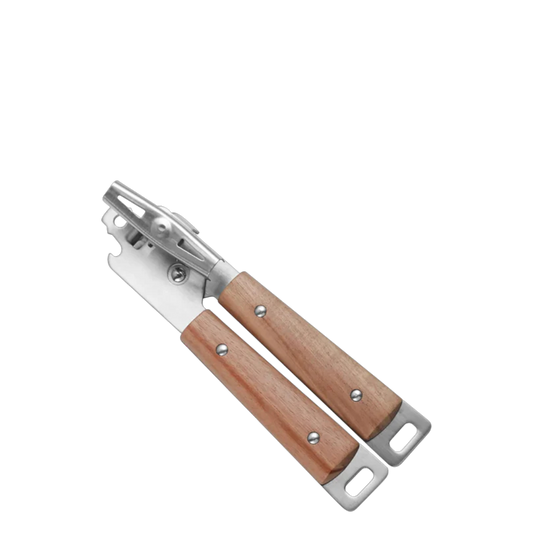 Gourmet Kitchen Acacia Wood & Stainless Steel Can Opener