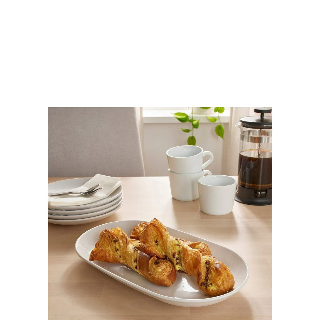 Godmiddag Serving Plate 32x18 White