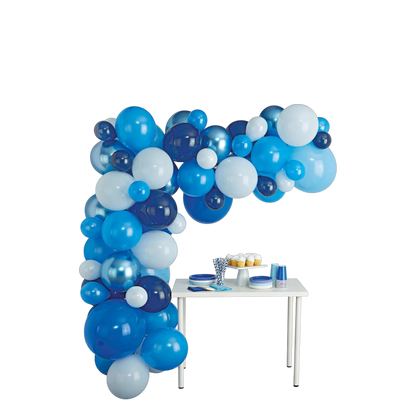 Flomo Balloon Garland - Blue, 40 Count