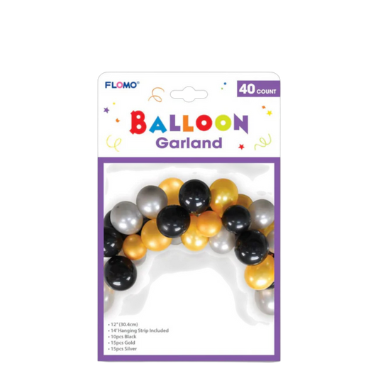 Flomo Balloon Garland - Blue, 40 Count