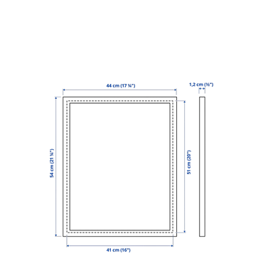 FISKBO Frame  - 41 x 51 cm  white