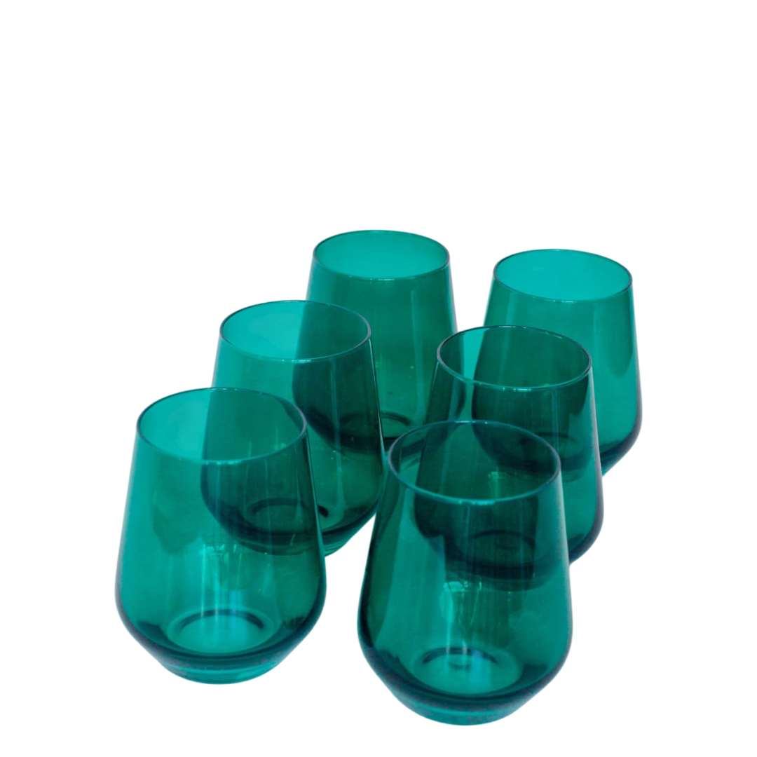 Wine Glasses Without Stem  450 ML - Turquoise