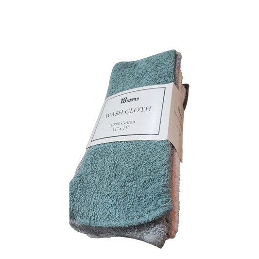 Wash Cloth 100% Cotton - 18 Pack