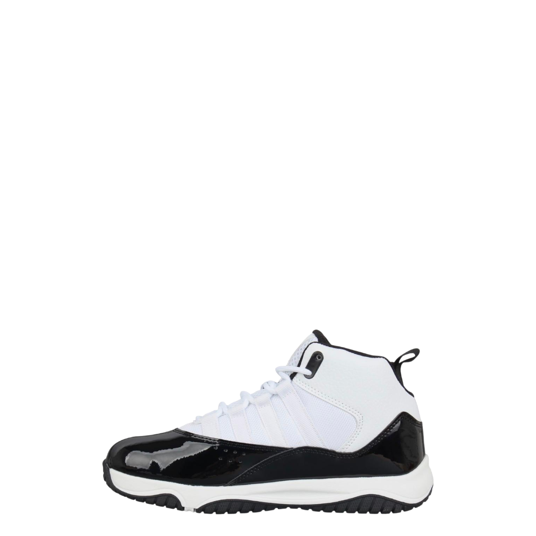 Rise shuttle basketball trainers - white/black: size 9