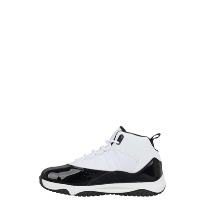 Rise shuttle basketball trainers - white/black: size 9