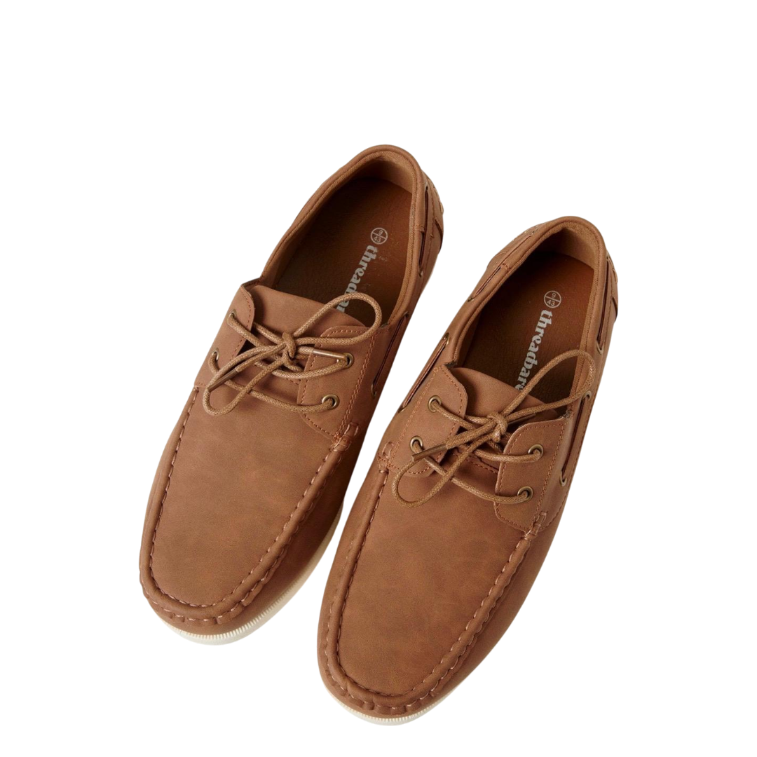 Threadbare Men's Boat Shoes Colour Tan
Size 8 (42)