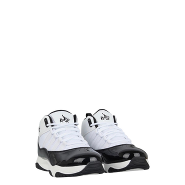 Rise shuttle basketball trainers - white/black: size 9