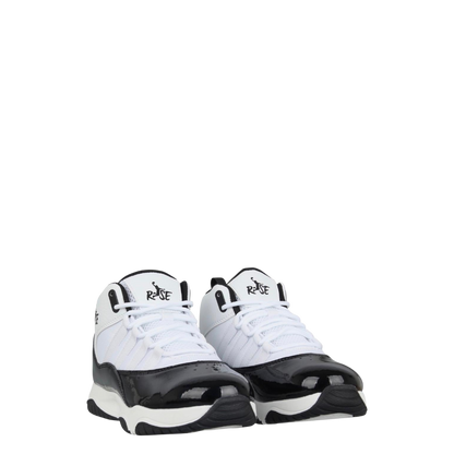 Rise shuttle basketball trainers - white/black: size 9
