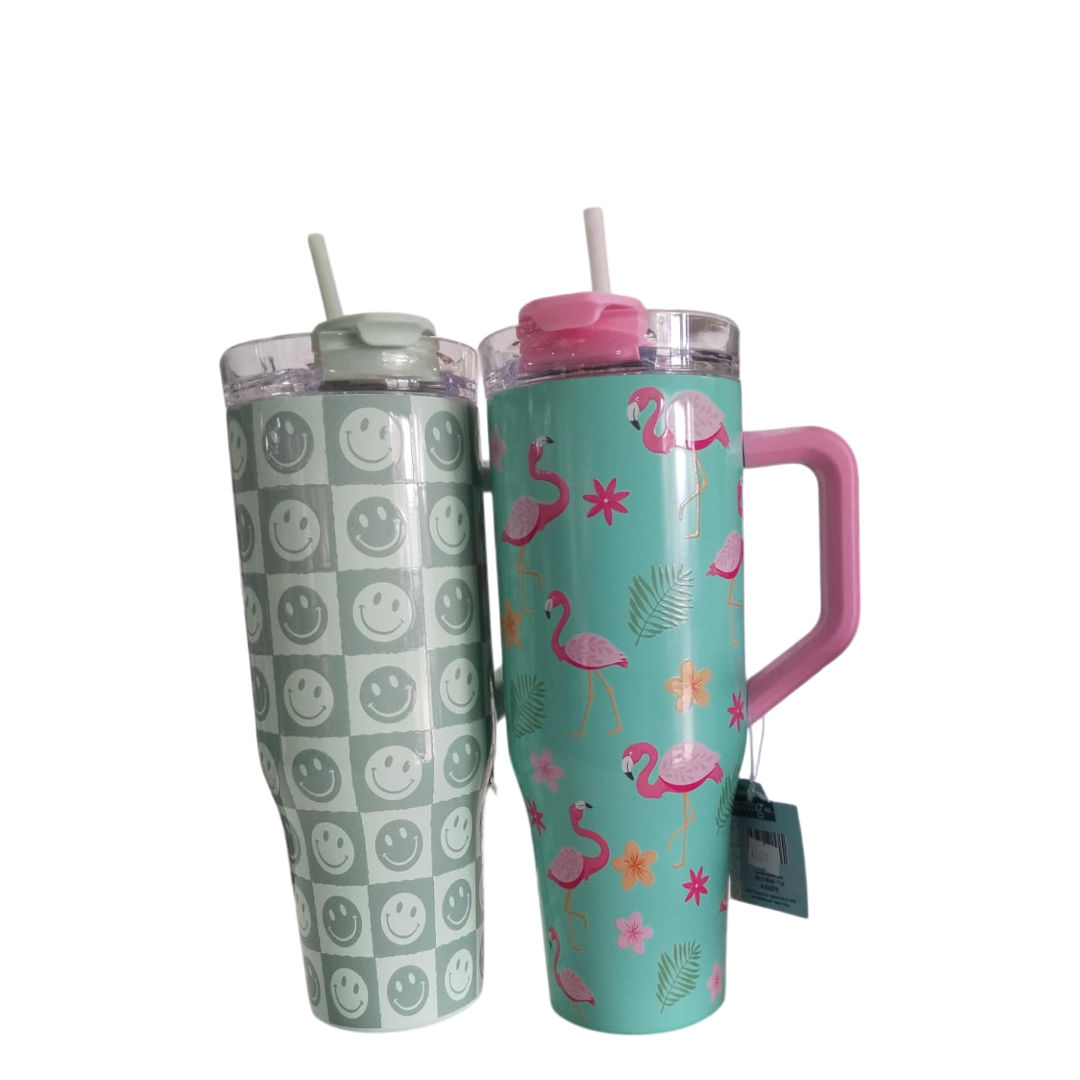 Stainless Steel Tumbler (Long) - Various designs-1138ml